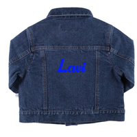 CUSTOM REQUEST Embroidery Name  Infant Jean Jackets 
