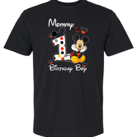 Mickey Mouse 1st Birthday Family Shirts, Iron On Heat noahs ark boxs mommy