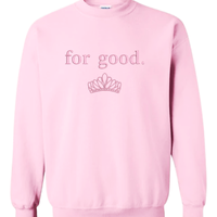 For Good Embroidered Sweatshirt, Good Wicked Inspired Sweatshirt, Aesthetic Changed For Good Sweatshirt, Wizard Of Oz Sweater Noahs Ark Box
