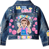 Ms Rachel Jean Jacket - Ms Rachel Denim - Personalized Denim Kids Jacket