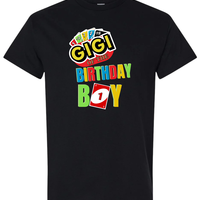Custom UNO Birthday Boy Custom Tee Birthday Party Shirt