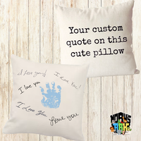 Custom Quote Pillow | Distressed Font | Custom Phrase | Say What You Want | Housewarming Gift | Custom Word