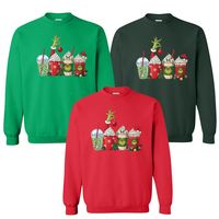 Grinch Sweatshirt, Grinch Shirt, Grinchmas Shirt, Grinchmas Sweatshirt, Funny Christmas, Grinch Coffee Drink Shirt, Christmas Coffee Shirt