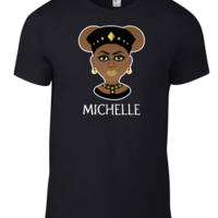 Custom Disney Black Panther Super Hero Mickey Mouse and Minnie Mouse T-Shirt