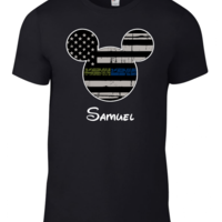 Custom Disney House Divided Disney US Marines Military Police Family Mickey Mouse Family Matching Shirts