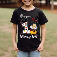 Mickey Mouse 1st Birthday Family Shirts, Iron On Heat noahs ark boxs model