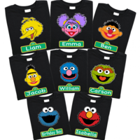Sesame Street Family Birthday Custom T-shirts