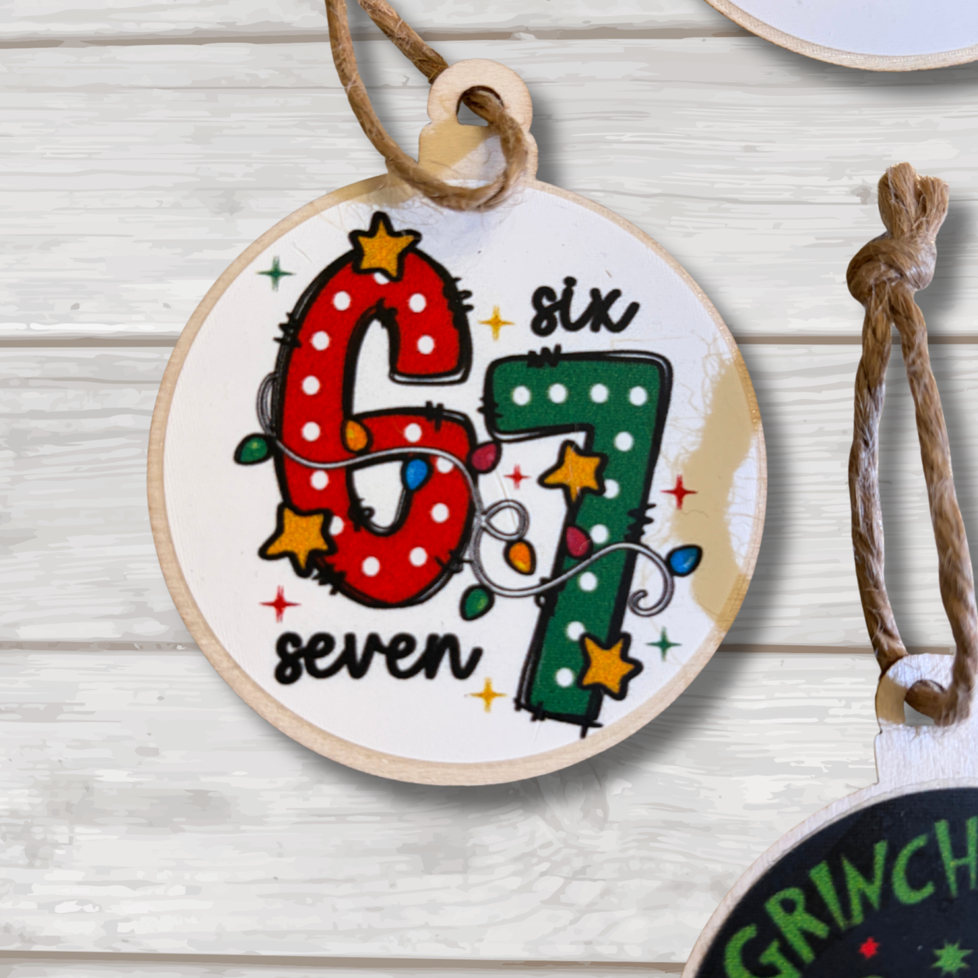 Noahs ark box  noah ark box Custom Design Christmas Ornament_ Personalized Ceramic Ornament_Personalized Text_ Your Design Here_ Custom Ornament Text Color Keepsake