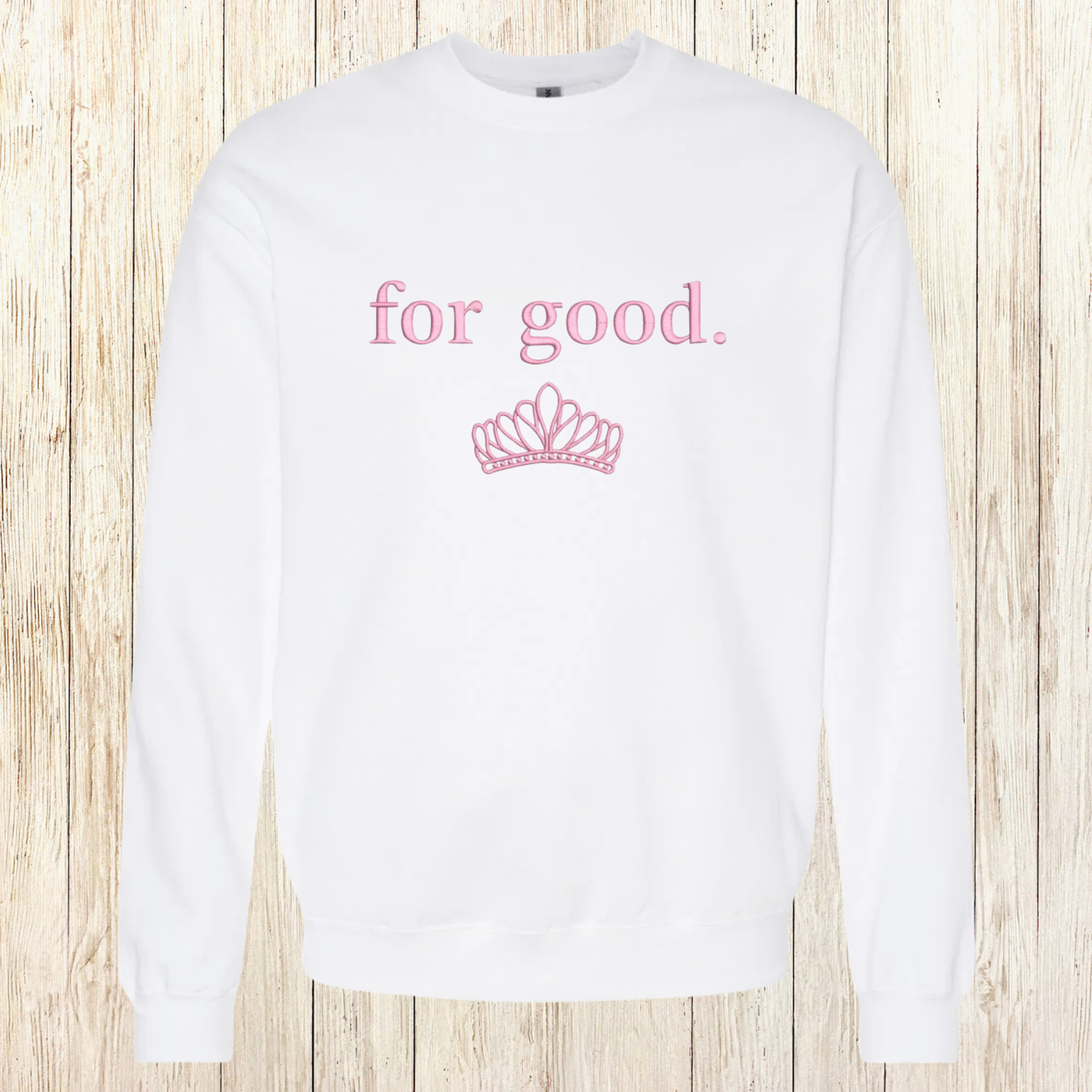 For Good Embroidered Sweatshirt, Good Wicked Inspired Sweatshirt, Aesthetic Changed For Good Sweatshirt, Wizard Of Oz Sweater Noahs Ark Box