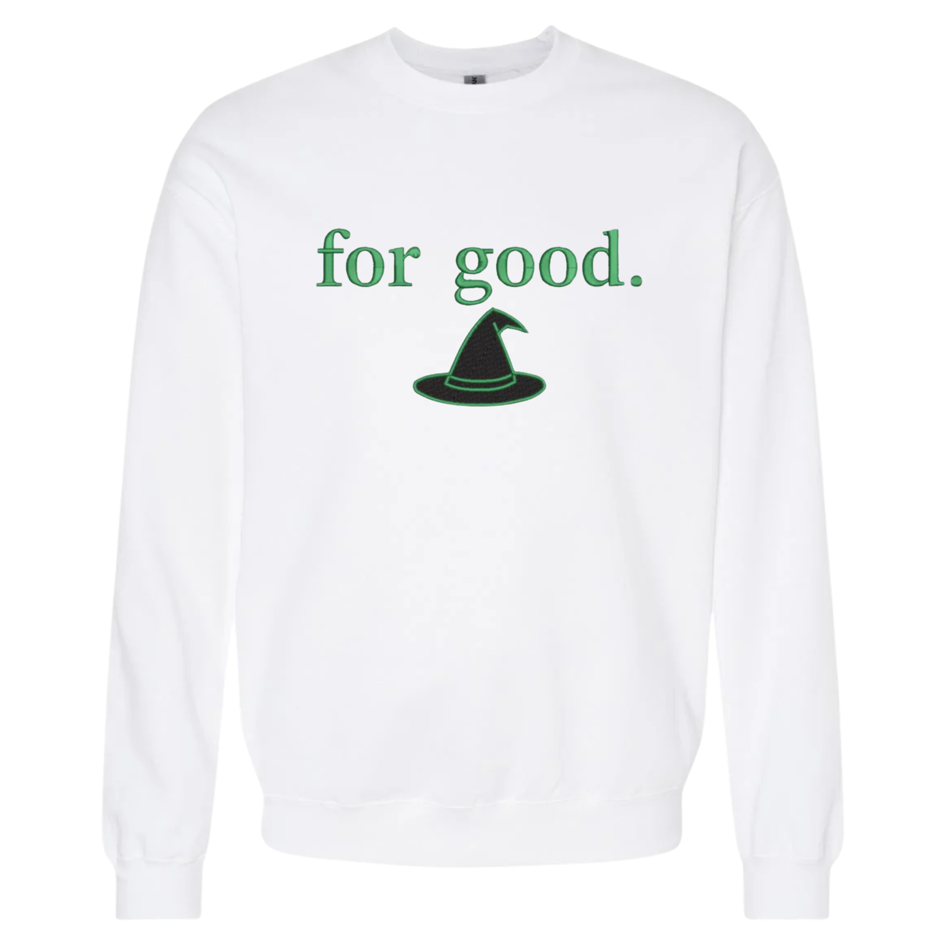 For Good Embroidered Sweatshirt, Good Wicked Inspired Sweatshirt, Aesthetic Changed For Good Sweatshirt, Wizard Of Oz Sweater Noahs Ark Box