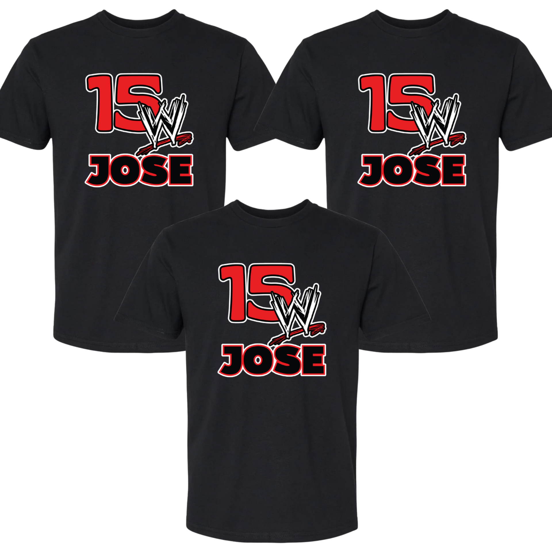 Custom Wrestling Birthday Tee