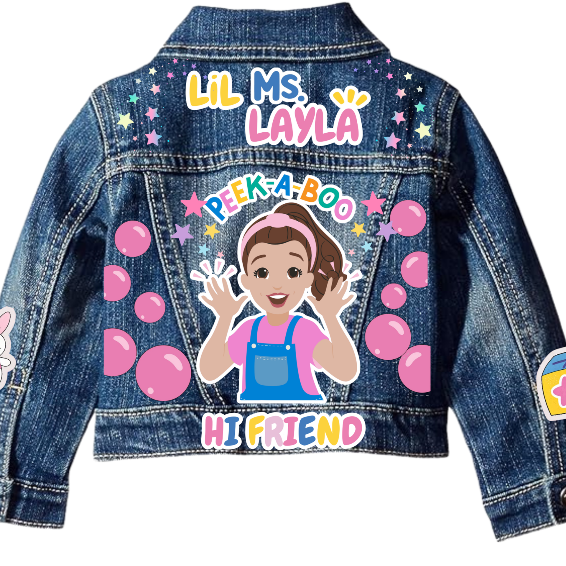 Ms Rachel Jean Jacket - Ms Rachel Denim - Personalized Denim Kids Jacket