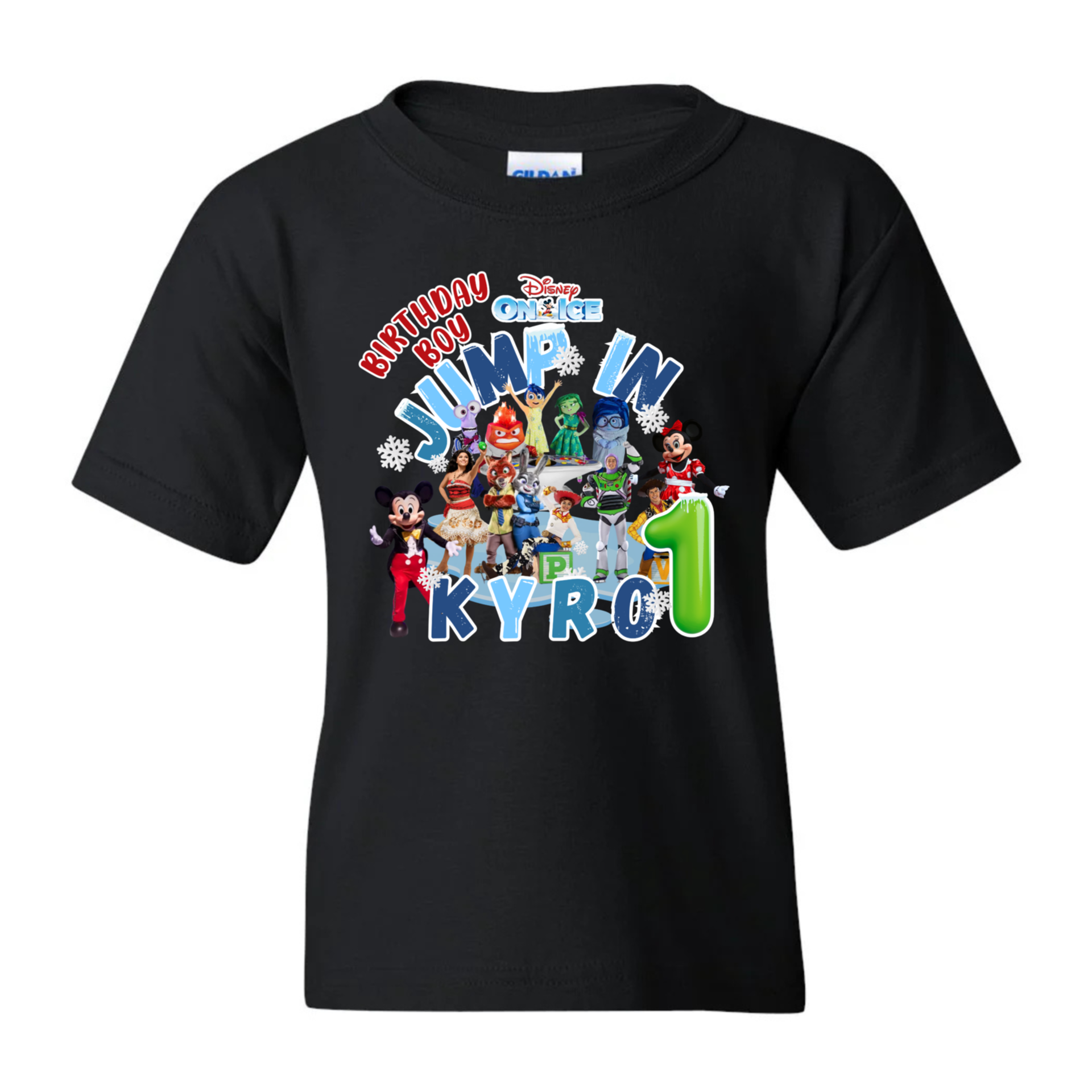 Personalized Disney on Ice Birthday Boy Shirt Custom Party Tee