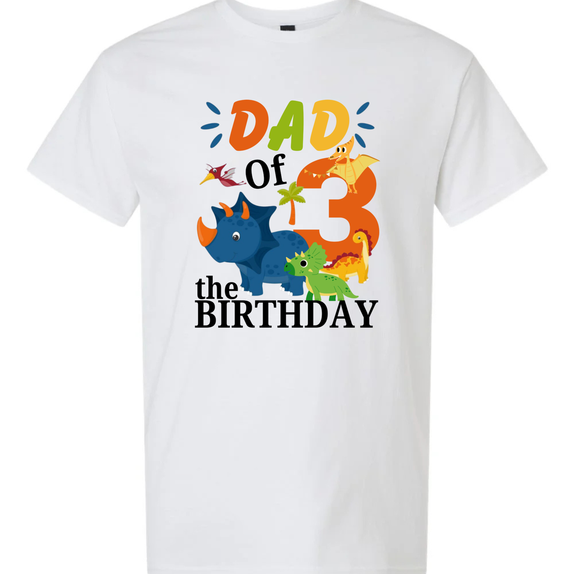 Personalized Dinosaur Birthday Boy Shirt Custom Dino Party Tee
