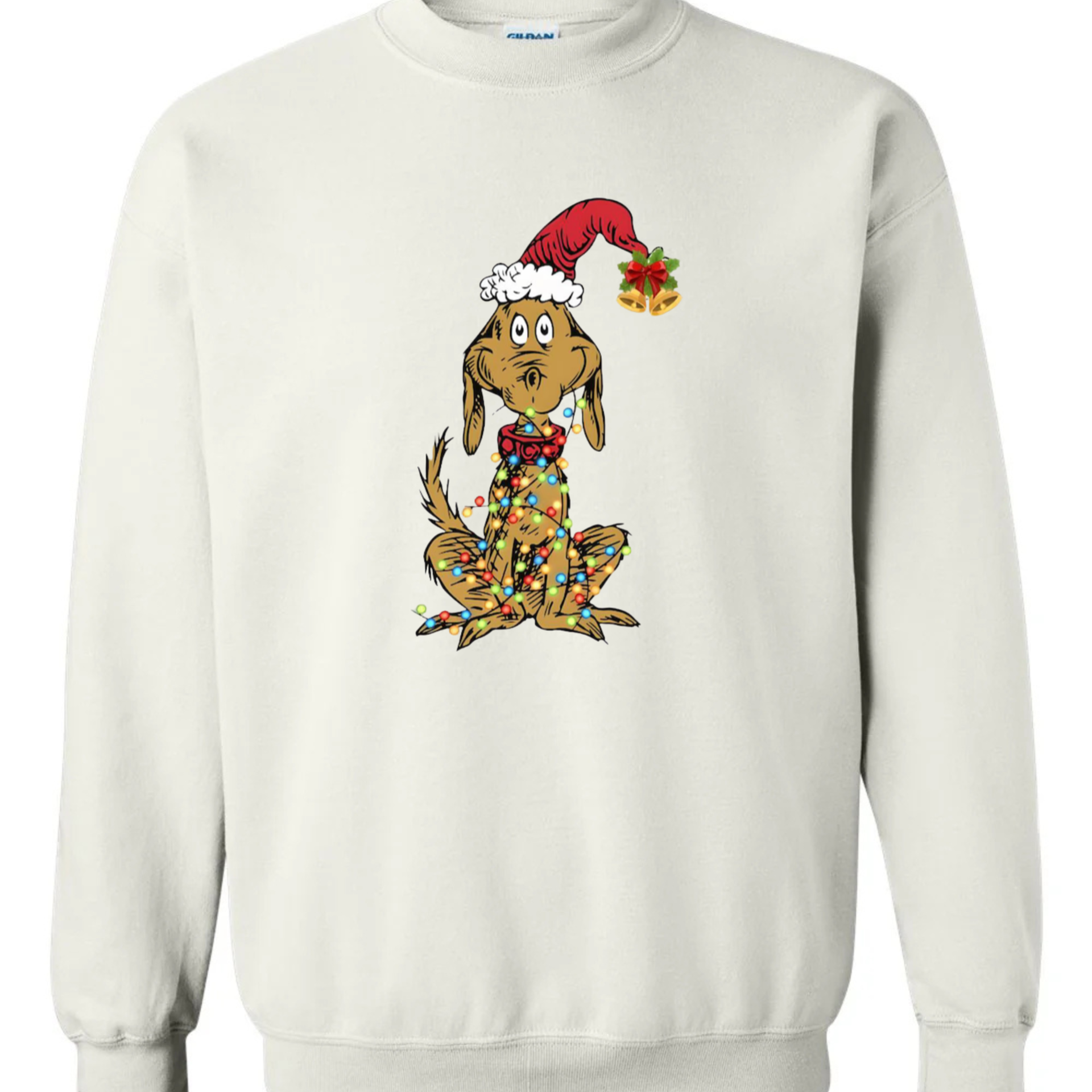 Whimsical Christmas Tree Sweatshirt, With Dog Max Whoville Tree Shirt, Whimsical Green Star, Trendy Shirt,Kids sweatshirt,Women's sweatshirt