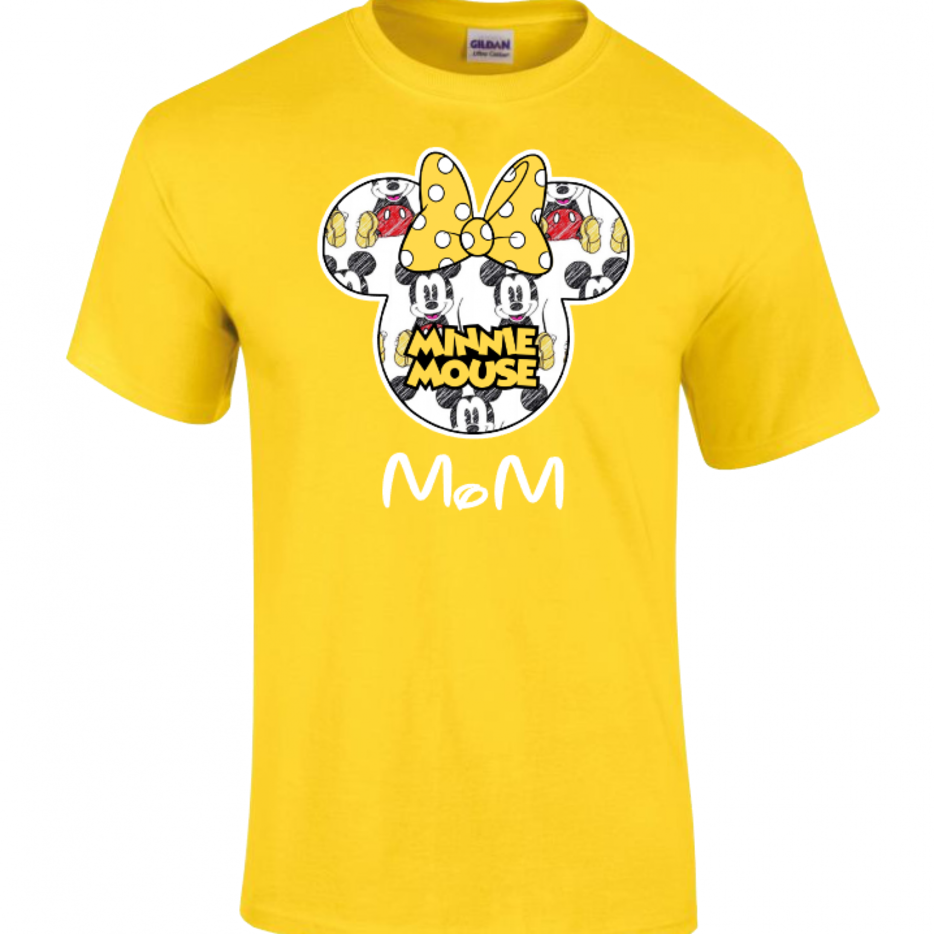 Custom Disney Family Crayon Mickey Sketch and Friends T-Shirt