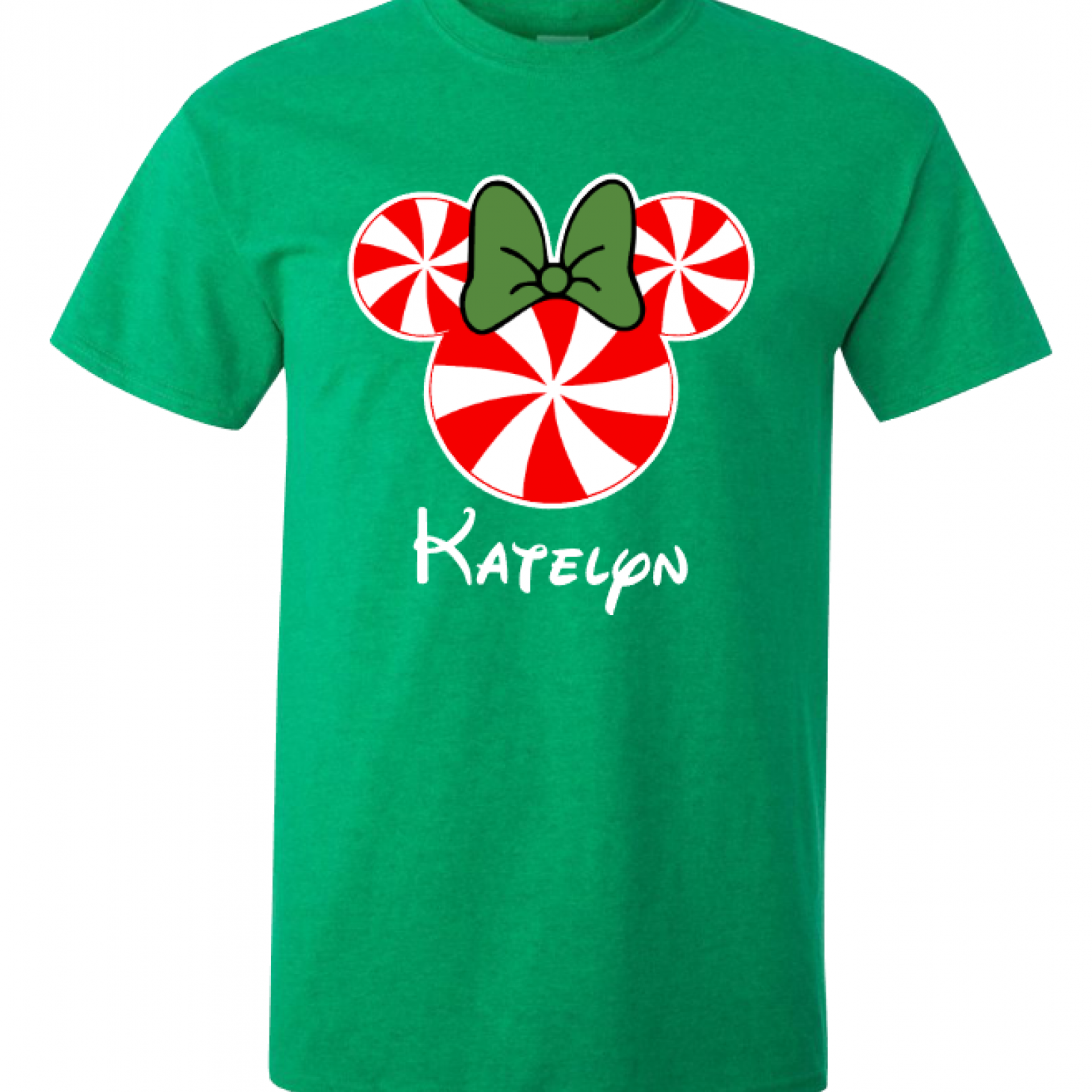 Disney Peppermint Christmas Family Mickey and Minnie Custom T-Shirts