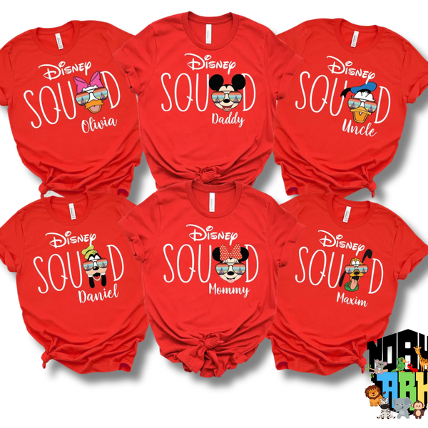 Custom Disney Squad Mickey and Friends Shirt