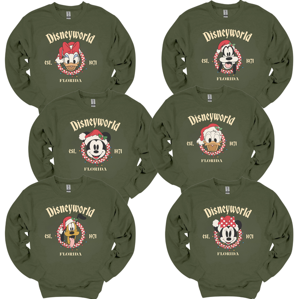 Retro Disney Matching Characters Christmas Trip Shirt | Vintage - Noahs Ark Box