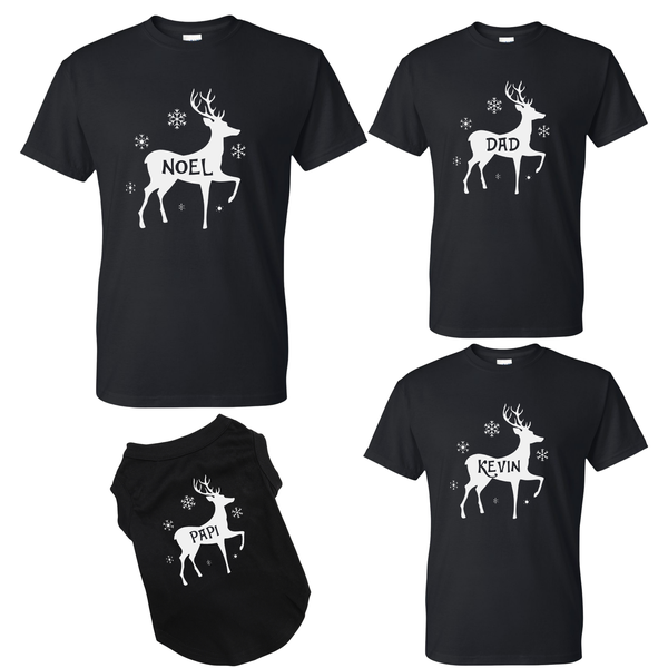 Santa's Reindeer Shirt, Christmas 2025 Shirts, Reindeer Names Shirt, Reindeer Crew Tee, Santa Xmas Shirt